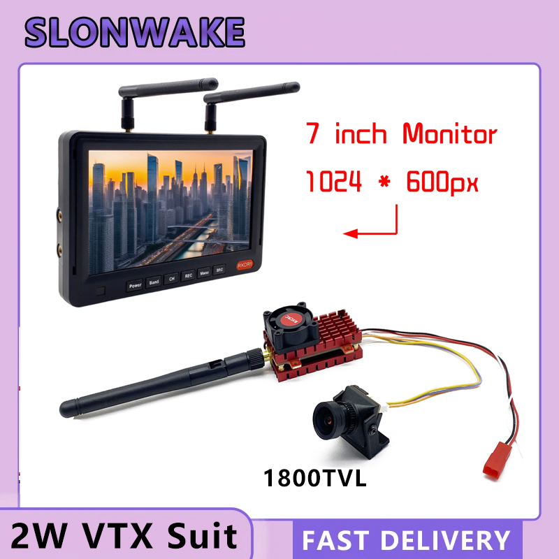 SLONWAKE 5.8G 2W VTX FPV 1800T - Drone Rc With Camera 评论和价格