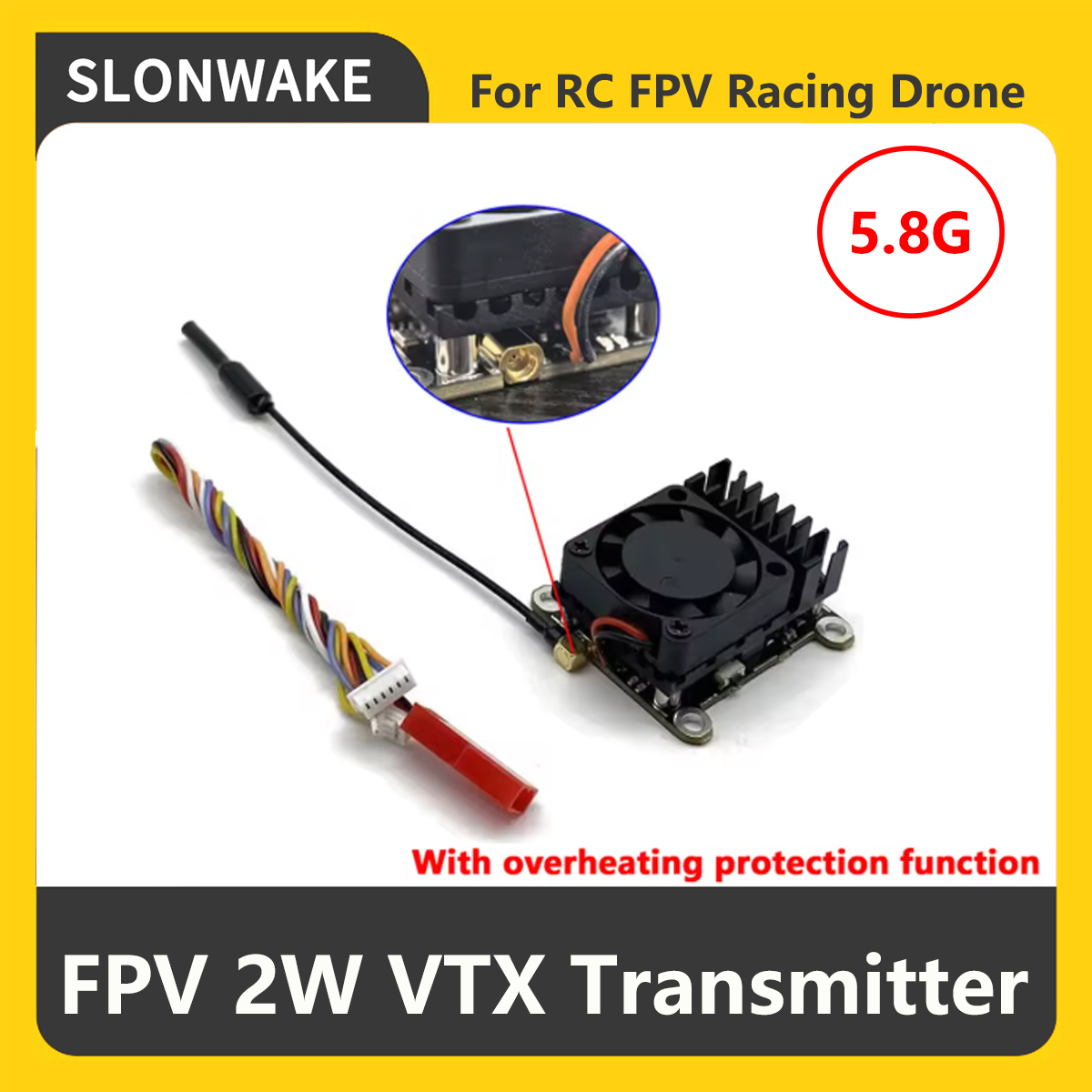 SLONWAKE 5.8G 2000mW FPV VTX T - Drone Rc With Camera 评论和价格