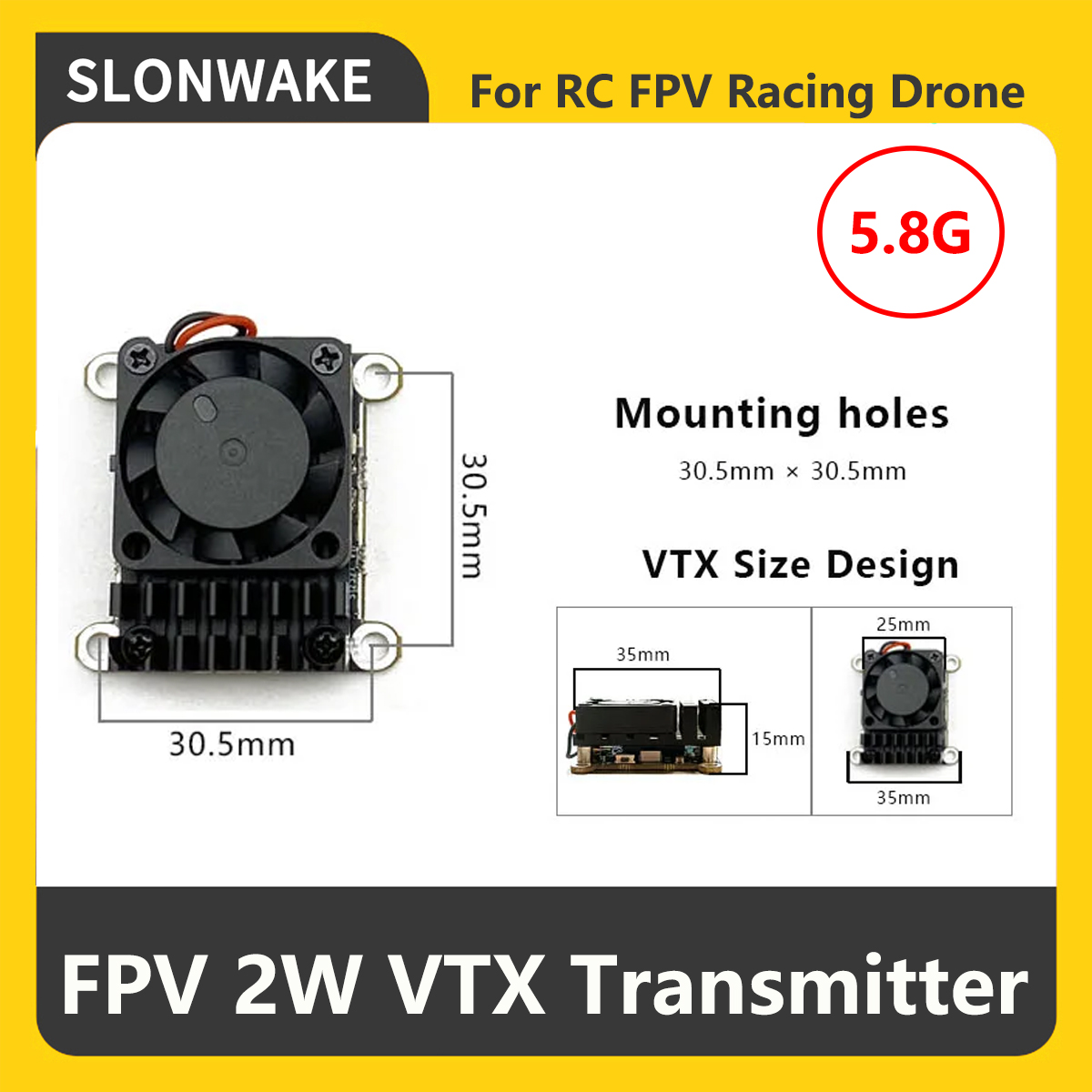 SLONWAKE 5.8G 2000mW FPV VTX T - Drone Rc With Camera 评论和价格